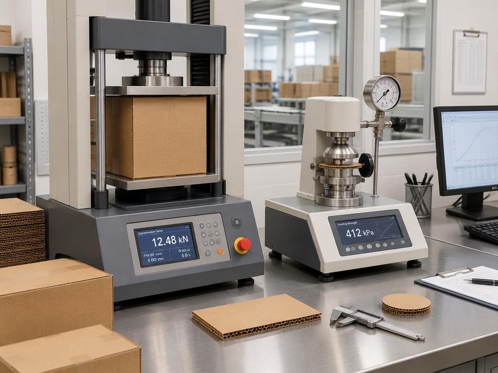 Representative visual of in-house packaging testing instruments